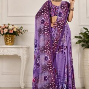 FLOWER PRINT SAREE